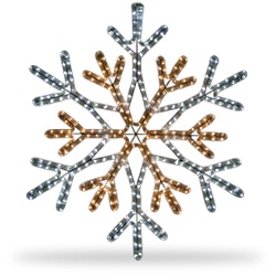 LED Rope Light Christmas Snowflakes