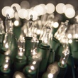 50 Clear Christmas Tree Mini Lights, 6" Spacing, Green Wire