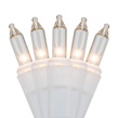 20 Clear Craft Mini Lights, 4" Spacing, White Wire