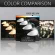 C9 Cool White Smooth OptiCore LED Christmas Light Bulbs