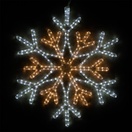 LED 36 Point Star Center Snowflake, Cool White and Warm White Lights 