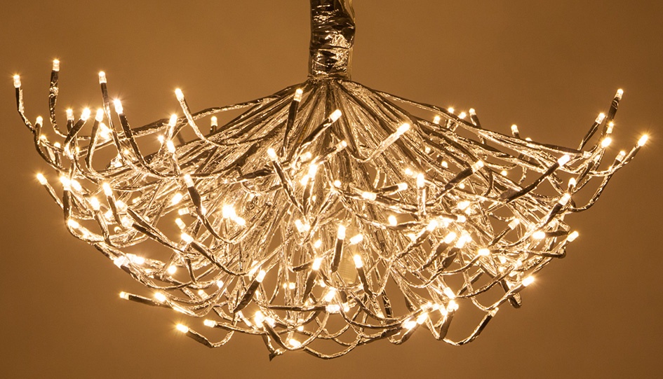 DIY Starburst Chandelier Light