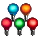 G30 Satin Multicolor, 5 Watt Replacement Bulbs