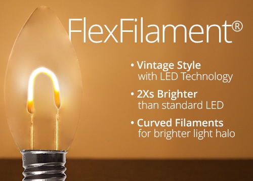 FlexFilament C7 & C9 Christmas Light Bulbs
