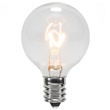 G40 Transparent Clear, 7 Watt Replacement Bulbs