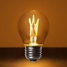 G45 Warm White Glass FlexFilament&reg LED Edison Bulb Globe Light Bulb Antiqued
