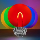 G50 Multicolor Acrylic FlexFilament&reg LED Edison Bulb, Transparent