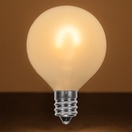 G50 Warm White Glass FlexFilament&reg LED Edison Bulb, Satin, E12 Base
