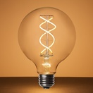 G95 Warm White Glass FlexFilament&reg LED Edison Bulb Globe Light Bulb Transparent