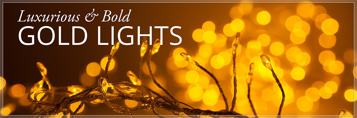 Gold Christmas Lights