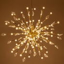 Gold Starburst Lighted Branches with Warm White LED Lights, 1 pc