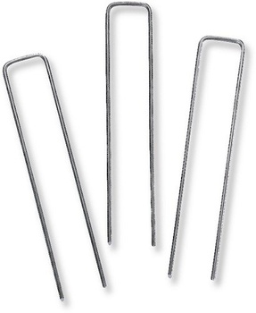 Use landscape U stakes to hold rope lights in place.