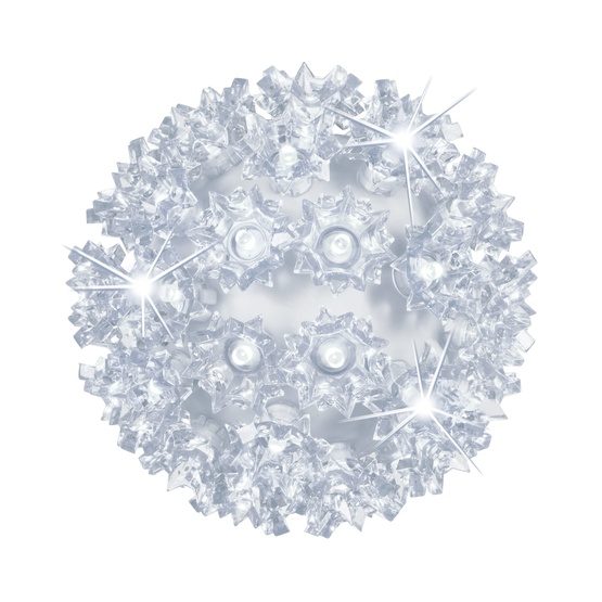 6" Cool White 5mm LED Twinkle Starlight Sphere, 70 Lights