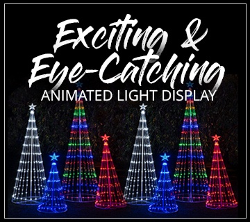 LED Light Show Outdoor Christmas Tree Header