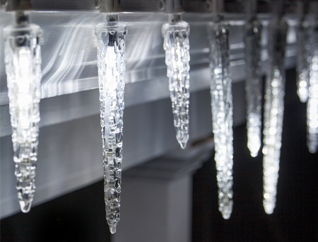 LED Snowfall Icicle Lights