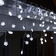 70 Cool White Snowflake LED Icicle Lights