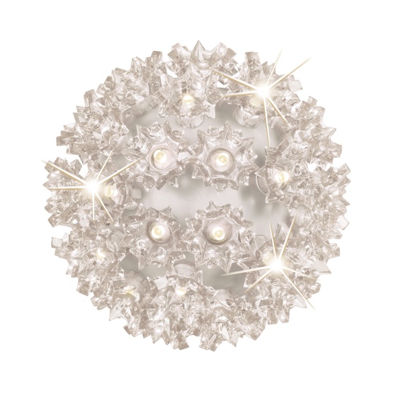 6" Warm White 5mm LED Twinkle Starlight Sphere, 70 Lights