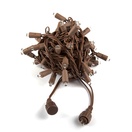 Commercial Low Voltage 5mm LED Wide Angle Warm White Christmas String Light Set, Brown Wire