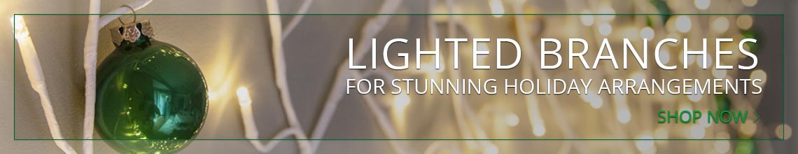 Decorating with Lighted Branches