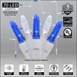 70 M5 Blue and White LED Icicle Lights