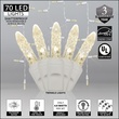 70 M5 Warm White Twinkle LED Icicle Lights
