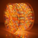 Multicolor Rope Light, 2 Wire 1/2", 120 Volt