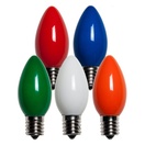 C9 Multicolor Christmas Light Bulbs, Opaque