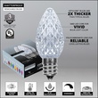 C7 Cool White OptiCore LED Christmas Light Bulbs, Box of 25