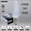 C9 Cool White OptiCore LED Christmas Light Bulbs, Box of 25
