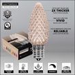 C9 Warm White OptiCore Commercial LED Christmas String Lights, 25 Lights, 25'