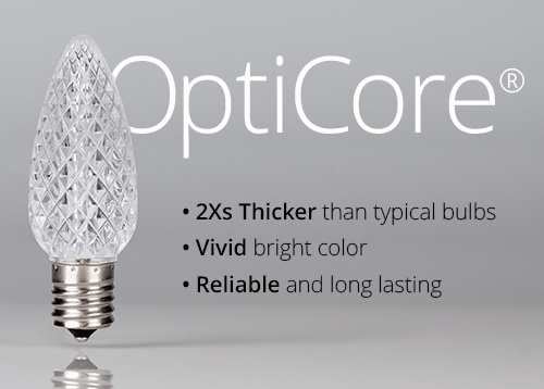 OptiCore C7 & C9 Christmas Light Bulbs