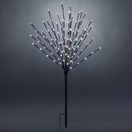 Brown Glimmer Spray Lighted Branches with Pure White LED Lights, 6 pc