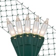 2' x 8' Trunk Wrap - 100 Clear Lights, Green Wire