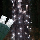 5mm Cool White LED Tree Wrap Lights, Green Wire