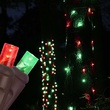 StretchNet Pro 20" x 45" Tree Wrap Lights, 5mm LED, 50 Red, Green Lights, Brown Wire