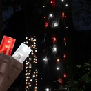 5mm Red, Cool White LED StretchNet Pro&reg Tree Wrap Lights, Brown Wire