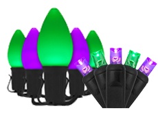 Purple & Green Halloween Lights