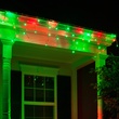 70 5mm Red, Green LED Icicle Lights