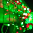 70 5mm Red, Green LED Icicle Lights