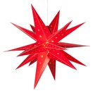 Aurora Superstar<sup>TM</sup> LED Fold-Flat Red Moravian Star Light, Outdoor Rated 
