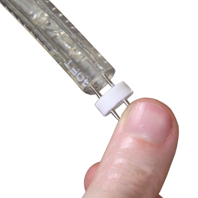 Rope light splice connector between two pieces