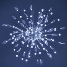Silver Starburst Lighted Branches with Cool White LED Lights, 1 pc
