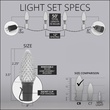C9 Green / Purple OptiCore Commercial LED Halloween String Lights, 50 Lights, 50'