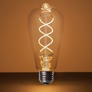ST64 5W Warm White Glass FlexFilament&reg LED Edison Bulb