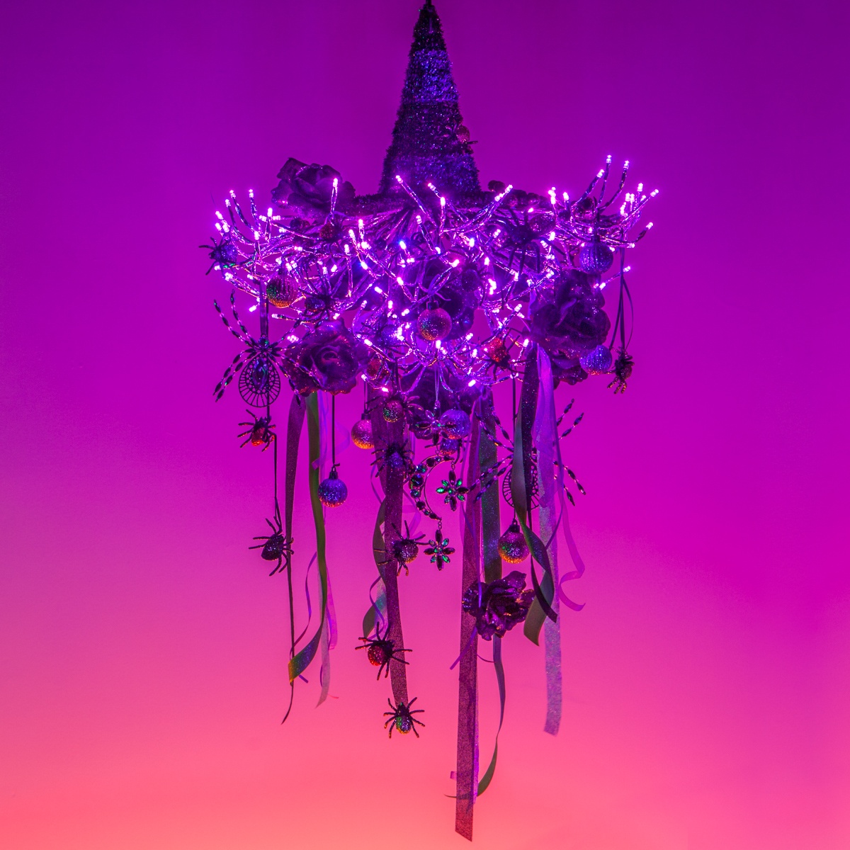 Witchy Chandelier Light - DIY Halloween Decoration Idea