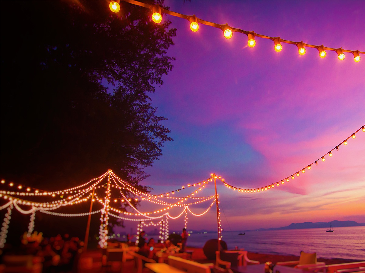 Wedding Ideas: Hang String Lights to Create a Gorgeous Tent for Dancing the Night Away!
