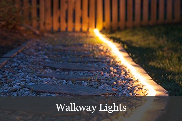 Walkway Lighting with Rope Light