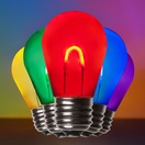 S14 Multicolor Shatterproof FlexFilament&reg LED Edison Bulb
