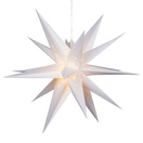 Aurora Superstar<sup>TM</sup> LED Fold-Flat White Moravian Star Light, Outdoor Rated 