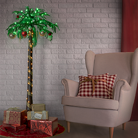 Straight Palm Christmas